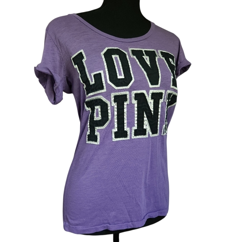 2010s Victoria's Secret PINK Big Patch Tshirt Sz M